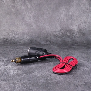 DAMAVO Power socket extension Heavy duty cigarette lighter plug
