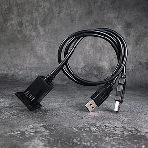 DAMAVO Flush Mount Dual USB Extension socket Dashboard 5V Nylon