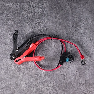 DAMAVOワニ口クリップ付きジャンパー線、バッテリー ワニ口クリップ付き電源リード線