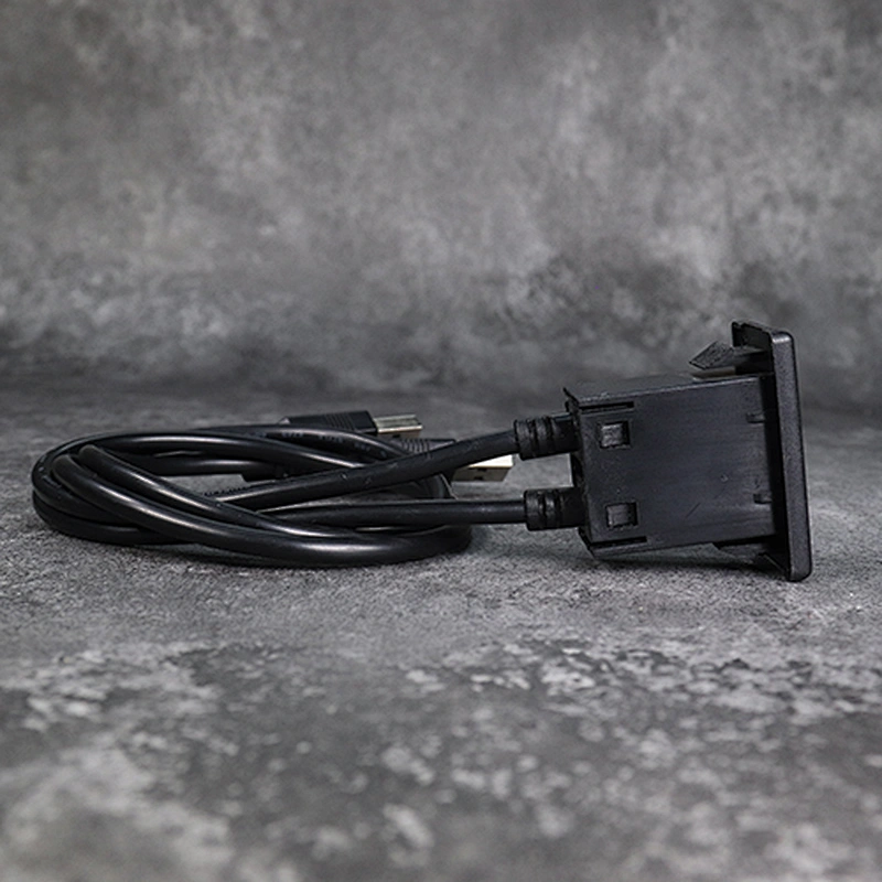 DAMAVO Flush Mount Dual USB Extension socket Dashboard 5V Nylon