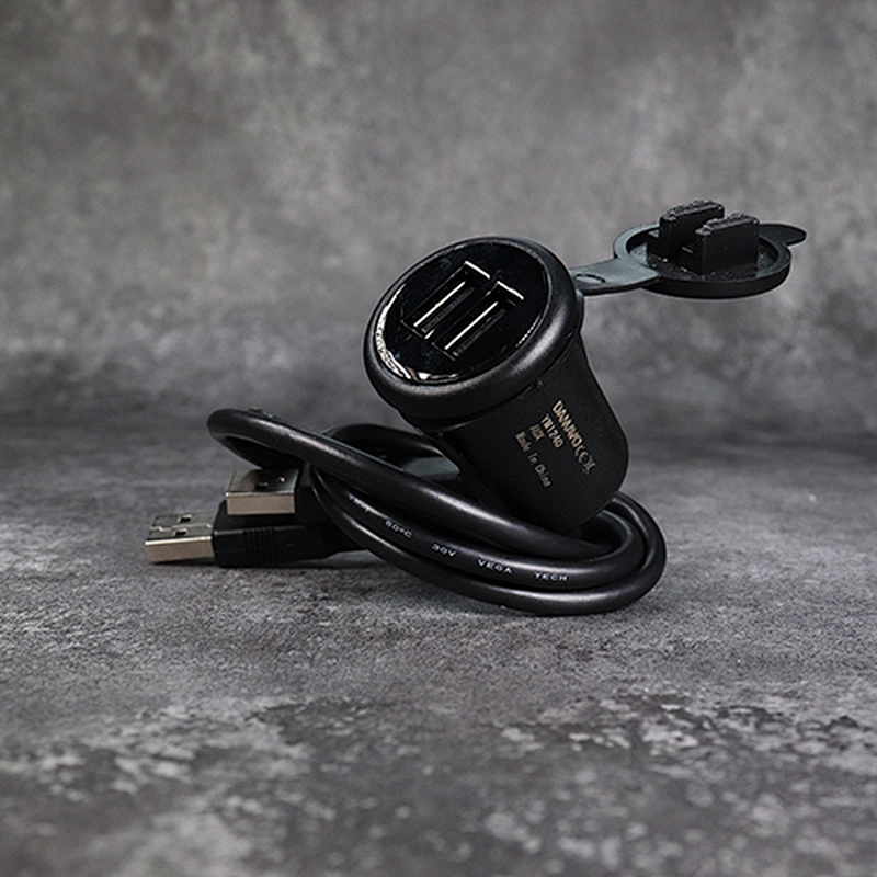 DAMAVOシガレット ライター USB エクステンション12V/5V ダッシュボード フラッシュマウント