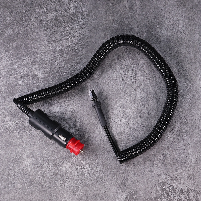 DAMAVO 12-Volt-Auto-Zigarettenanzünder-Steckeradapter mit Spiralkabel