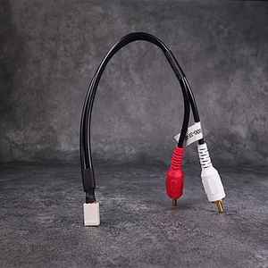 Kabel otomatis DAMAVO 12V DC dengan Molex 4pin merah/putih RCA AV Wire