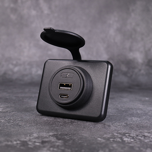 DAMAVO USB Type C شاحن سيارة ولاعة سجائر مقبس طاقة 12 فولت