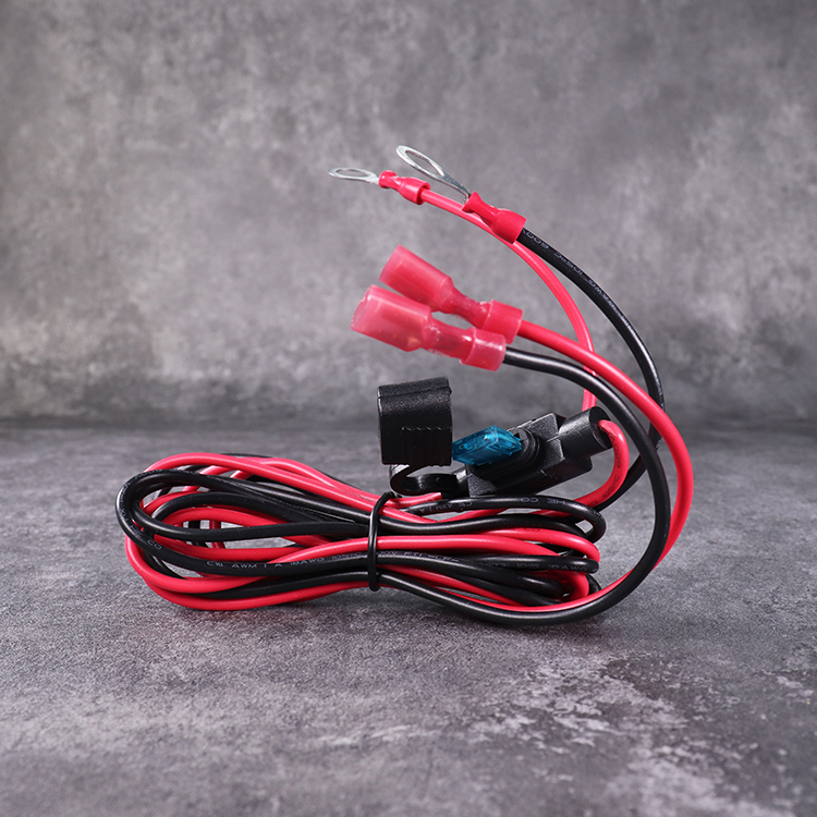 DAMAVO 12vdc cable with Mini blade fuse holder Boat Car