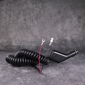 DAMAVO 12V 男性シガレット ライター プラグ カスタマイズされたスパイラル ケーブル