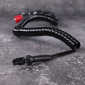 DAMAVO 12-Volt-Auto-Zigarettenanzünder-Steckeradapter mit Spiralkabel