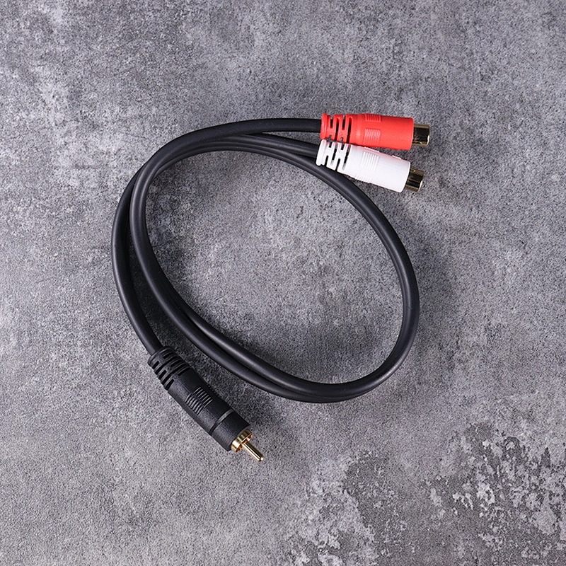 DAMAVO Audiokabel RCA Video Kabel 2 in 1 Stecker Kabelbaum
