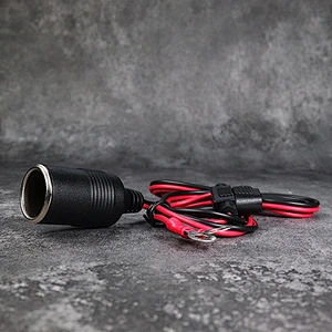 DAMAVO 12V power outlet adapter Female heavy duty socket with cable