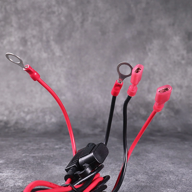 DAMAVO 12vdc cable with Mini blade fuse holder Boat Car