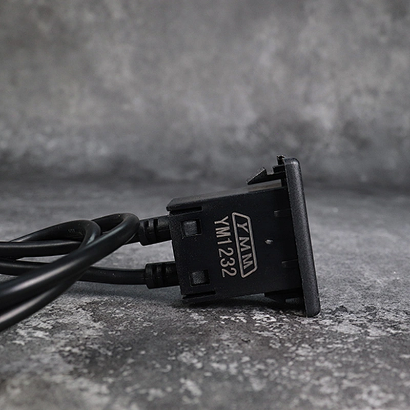 DAMAVO Flush Mount Dual USB Extension socket Dashboard 5V Nylon
