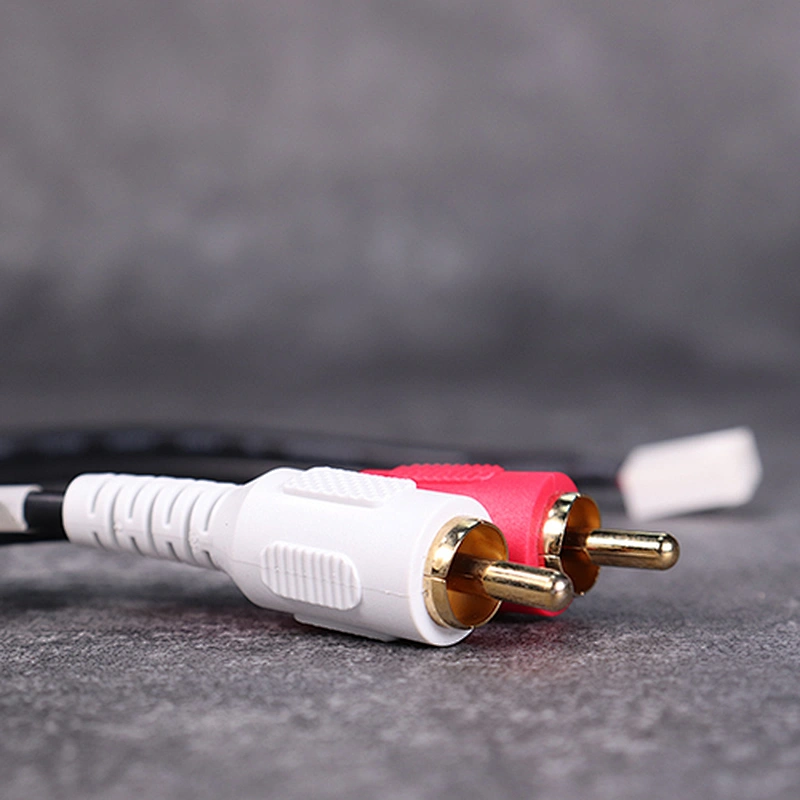 Kabel otomatis DAMAVO 12V DC dengan Molex 4pin merah/putih RCA AV Wire