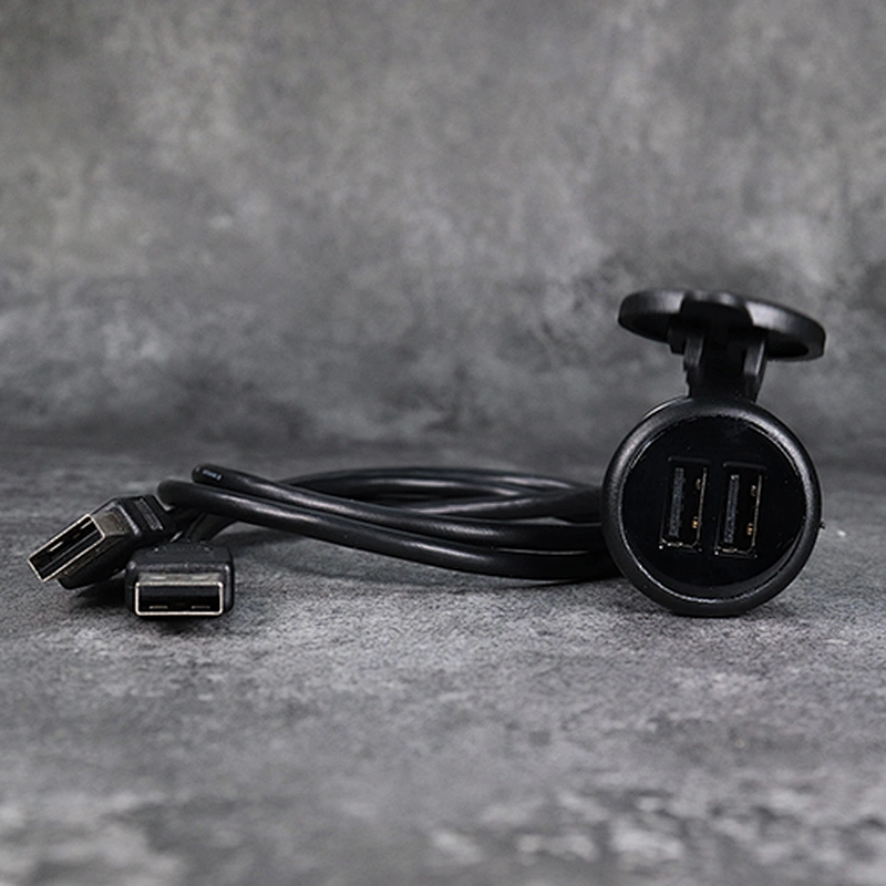 DAMAVOシガレット ライター USB エクステンション12V/5V ダッシュボード フラッシュマウント