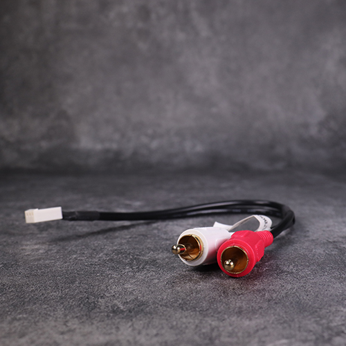 Kabel otomatis DAMAVO 12V DC dengan Molex 4pin merah/putih RCA AV Wire