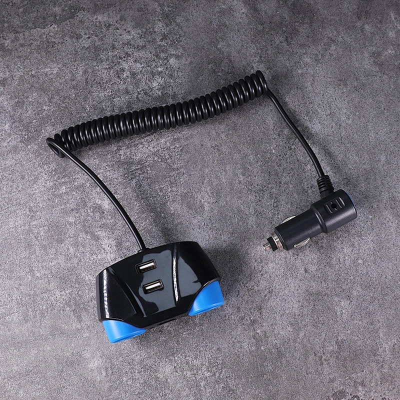 دامافو 12 فولت محول طاقة السيارة ولاعة سجائر السيارة المزدوجة