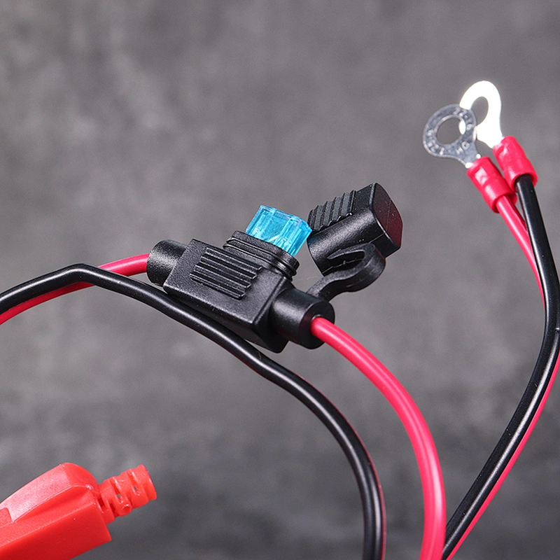 DAMAVOワニ口クリップ付きジャンパー線、バッテリー ワニ口クリップ付き電源リード線