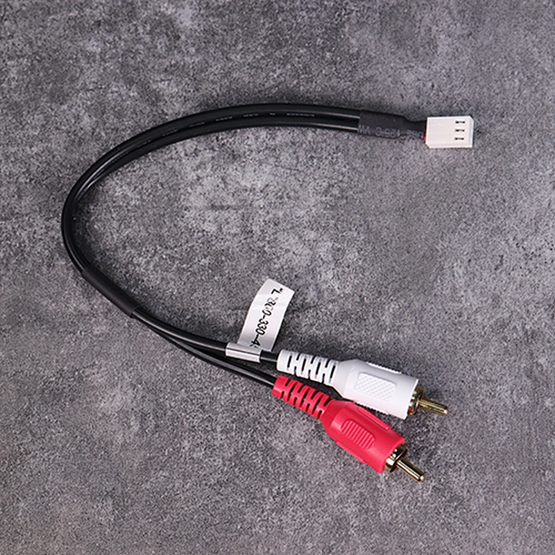 Kabel otomatis DAMAVO 12V DC dengan Molex 4pin merah/putih RCA AV Wire