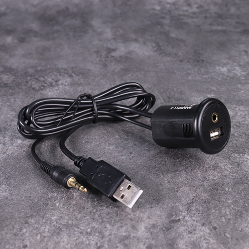 DAMAVO Cigarette Lighter AUX Cord Automobile Auxiliary Power Outlet Socket with USB