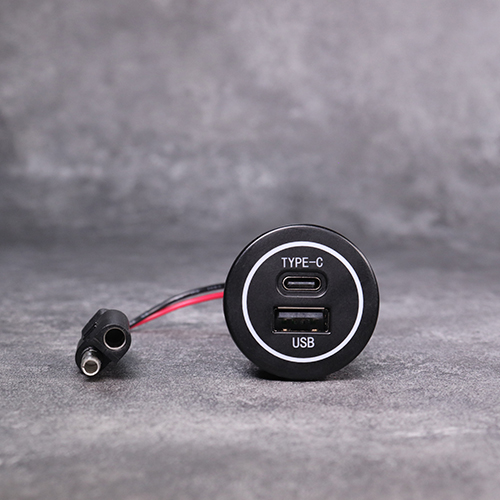DAMAVO 9-36V SEA USB C פאנל קדמי חכם מתאם מטען לרכב