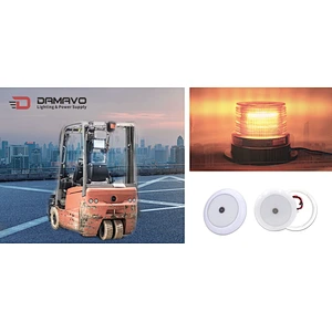 Les lampes LED DAMAVO sont utilisées dans les chariots élévateurs