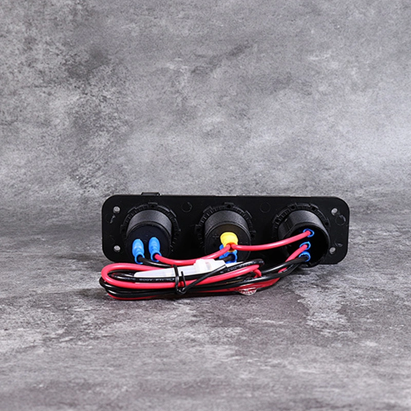 DAMAVO Saída USB de 12 V marítima de carregador marítimo painel de interruptor Rocker