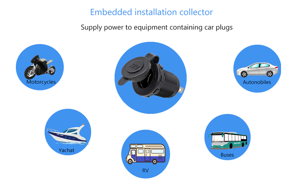 car 12v socket max current,female 12v socket,cig lighter adapter for car factory