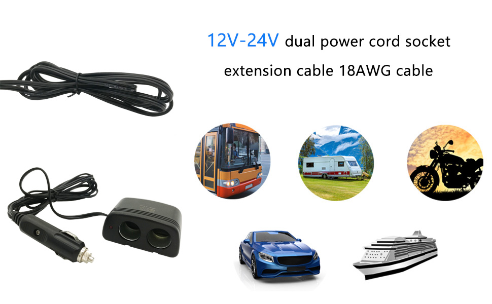 car charger splitter, 12v car splitter, car cigarette lighter splitter from DAMAVO