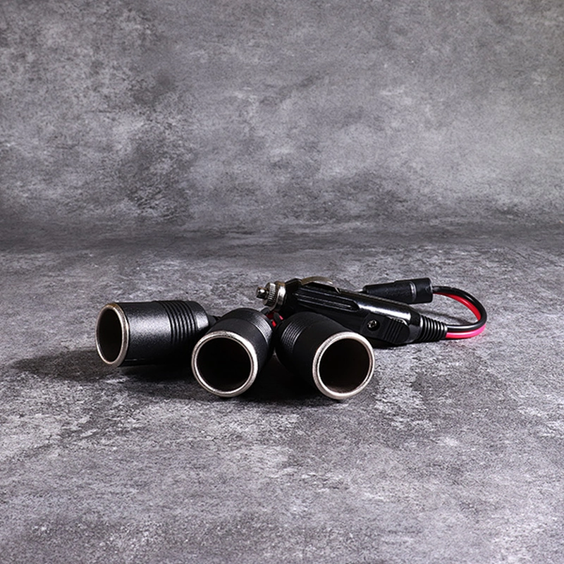 DAMAVO Car Socket Splitter Cigarette Lighter Extension Lead Outlet 15A