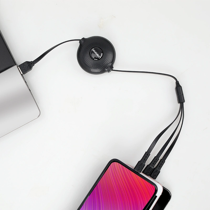 ROHS, CE 3 в 1 портативный выдвижной зарядный кабель USB C