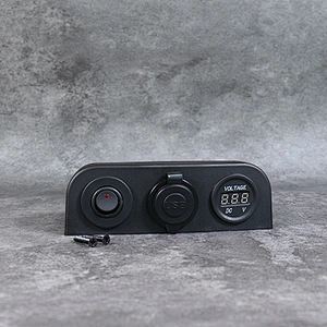 DAMAVO Marine USB Socket 12V Digital Voltmeter Type C Charger พร้อมสวิตช์