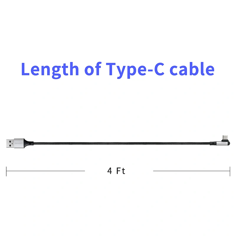 DAMAVO Fast charging USB cable C charger cord 3 in 1 braid wire