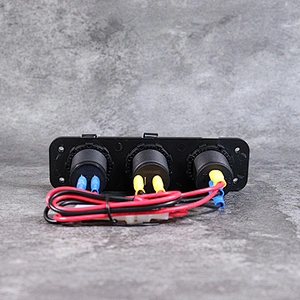 12V Caravan Socket مقاوم للماء التوصيل والمقبس Voltmeter 24V لل RV ، البحرية