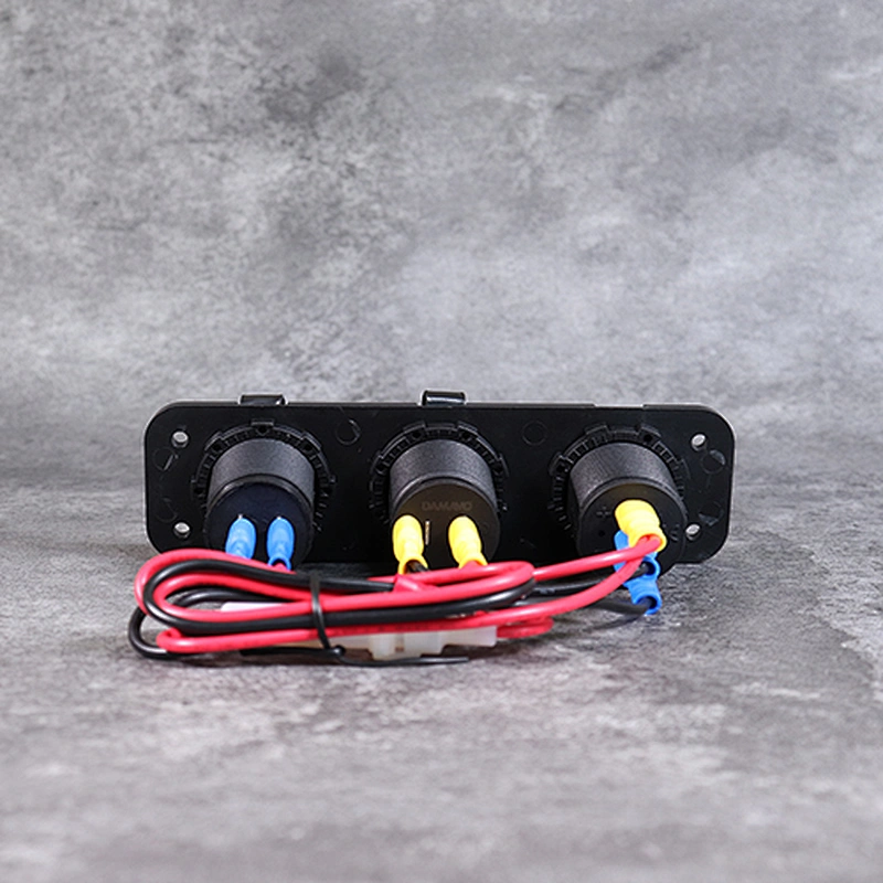12V Caravan Socket مقاوم للماء التوصيل والمقبس Voltmeter 24V لل RV ، البحرية