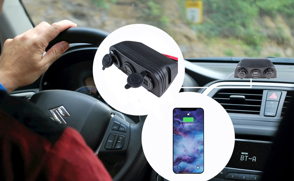 Unterputz-USB-Anschluss, Autoladeverstärker, 12-V-Mehrfachsteckdose manufacturer