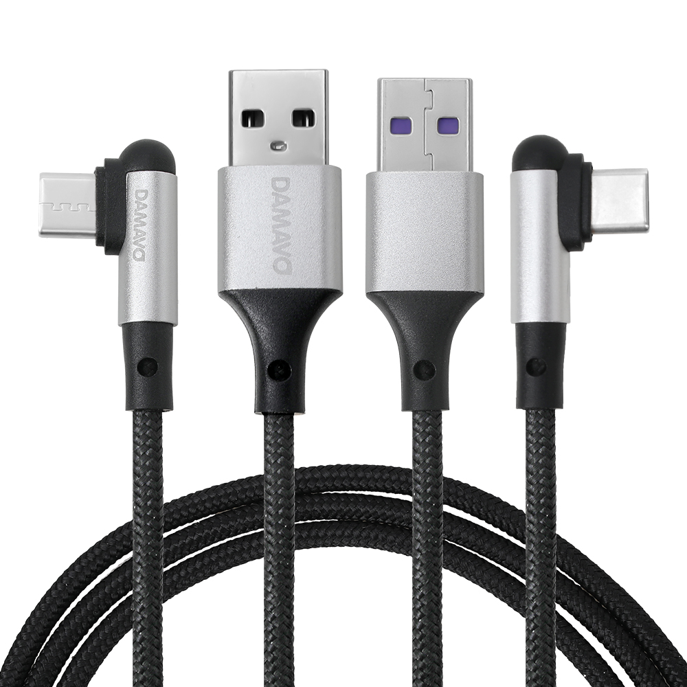 DAMAVO Fast charging USB cable C charger cord 3 in 1 braid wire