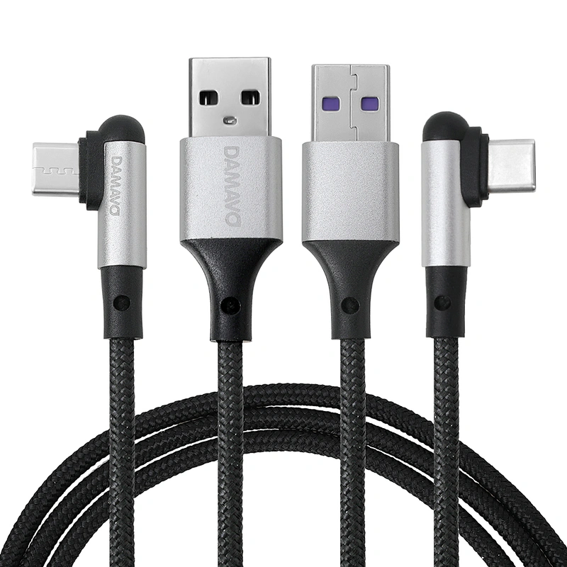 DAMAVO Fast charging USB cable C charger cord 3 in 1 braid wire