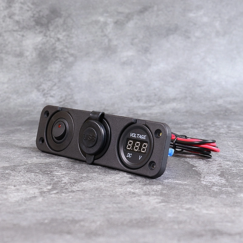 DAMAVO Marine USB C Outlet โวลต์มิเตอร์ 12V power Swtich control
