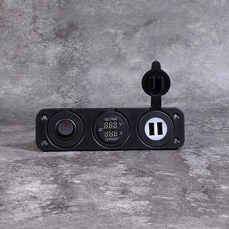 DAMAVO 12V デュアル USB コンセント 船舶用充電器ソケット ロッカー スイッチ パネル