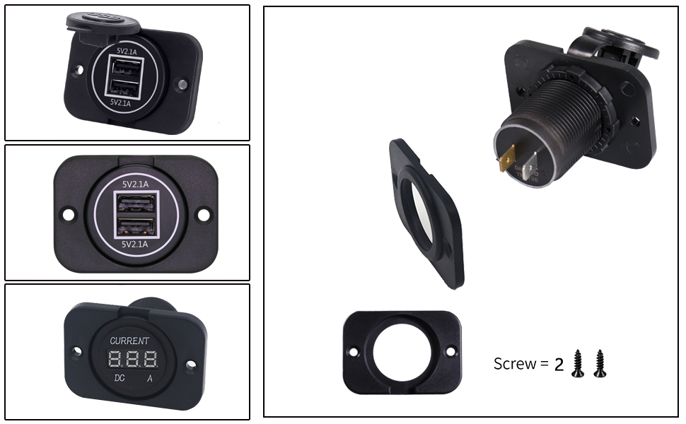 montagem em painel usb, montagem em painel, montagem em painel usb c from DAMAVO