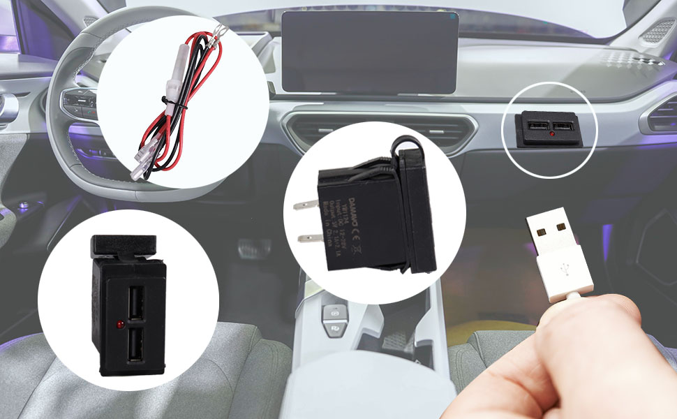 IATF16949 12 volt usb，boat 12v outlet,12v usb waterproof