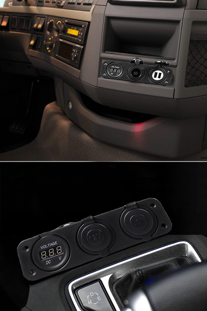 24 volt USB charger, truck USB charger, power socket car adapter