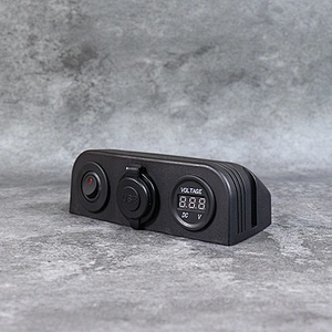DAMAVO Marine USB Socket 12V Digital Voltmeter Type C Charger พร้อมสวิตช์