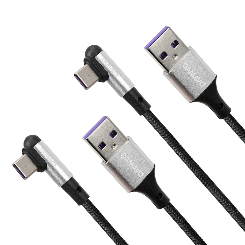 DAMAVO Fast charging USB cable C charger cord 3 in 1 braid wire