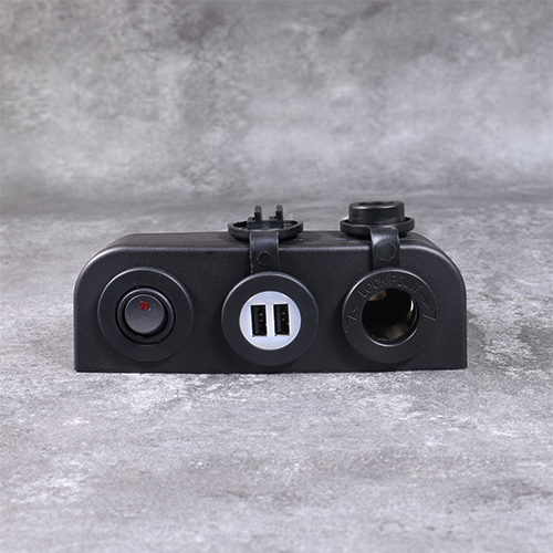 DAMAVO Marine 12V outlet Female Socket Phone USB Charger with Switch Flashmount