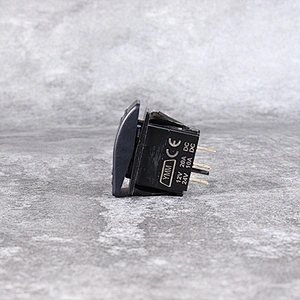 DAMAVO On off on rocker switch Waterproof Marine 12 volt momentary
