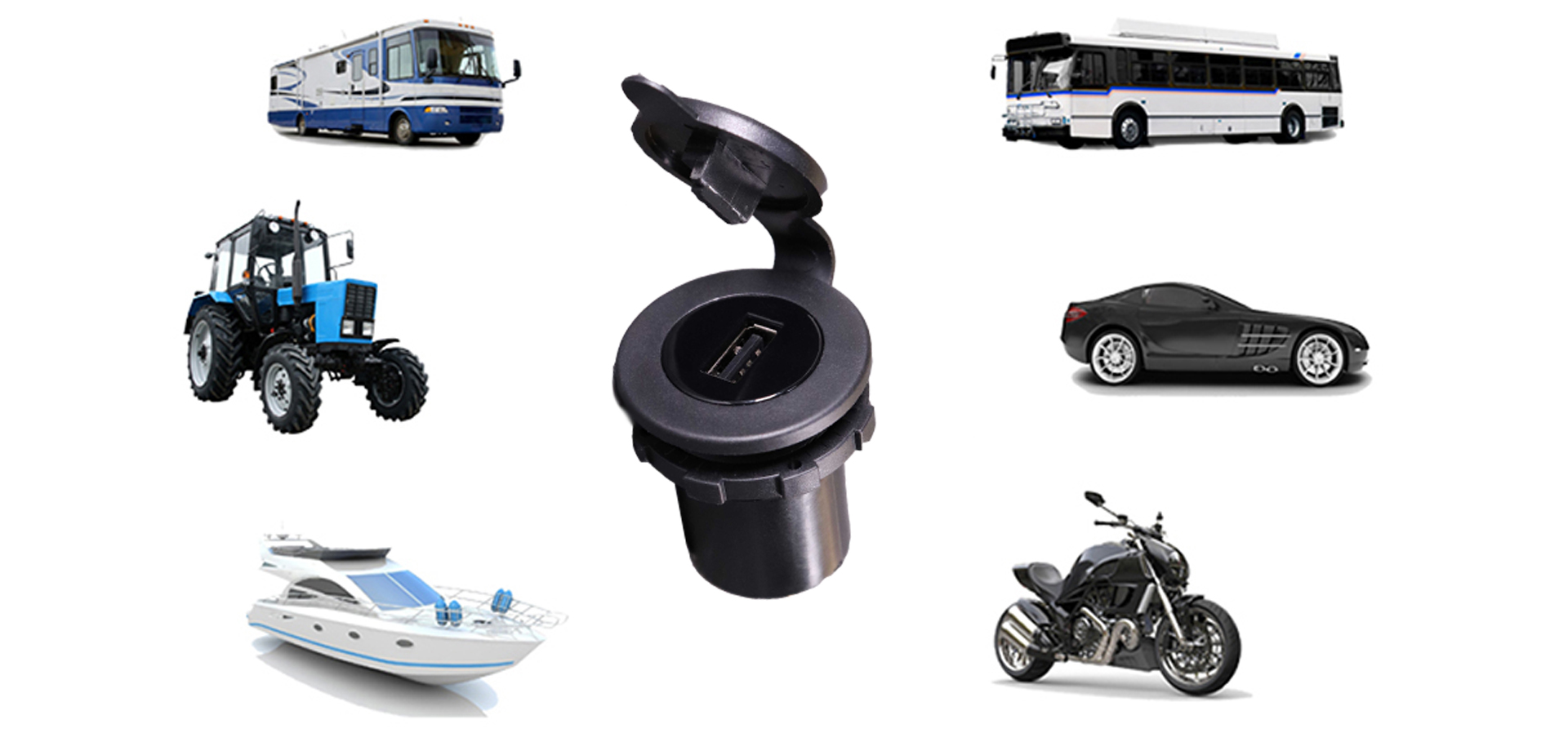 replacing cigarette lighter with usb,car lighter adapter usb,panel mount usb port-DAMAVO