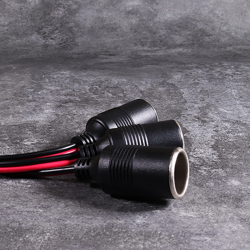 DAMAVO Car Socket Splitter Cigarette Lighter Extension Lead Outlet 15A