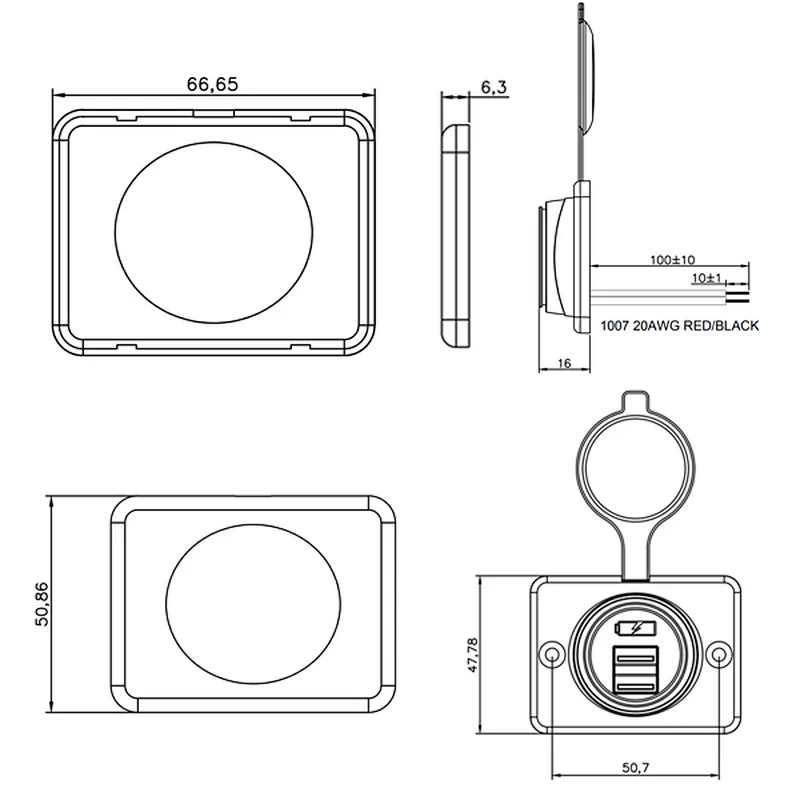 dual USB car adapter