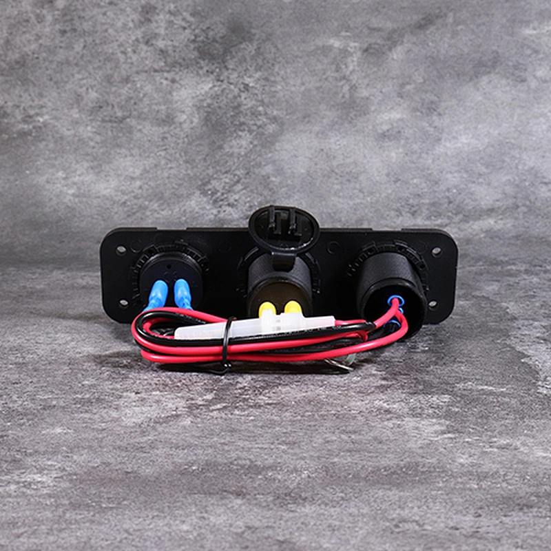 DAMAVO automotive USB outlet 24V rocker switch voltmeter Panel maount
