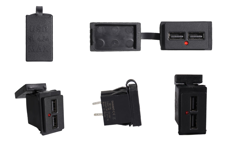 DAMAVO 12 volt usb，boat 12v outlet,12v usb waterproof